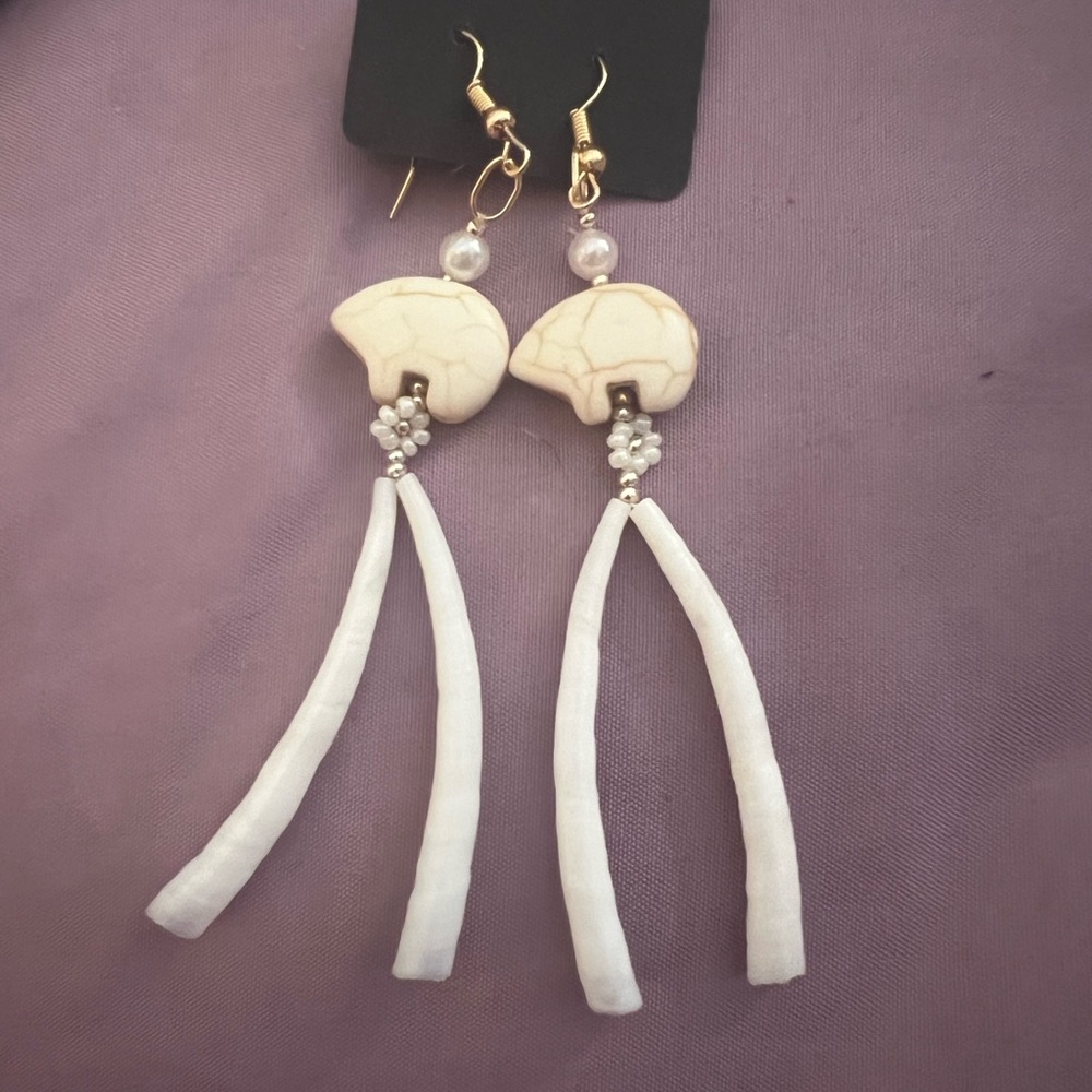Authentic Native American Made Dentalium Shell Earrings